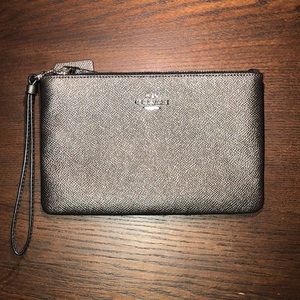 Gray Coach clutch/wallet